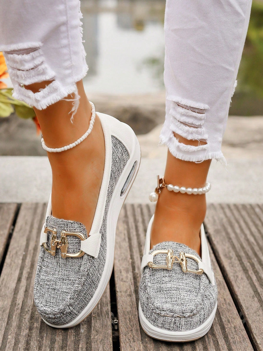 Elly - Chic Buckle Loafers