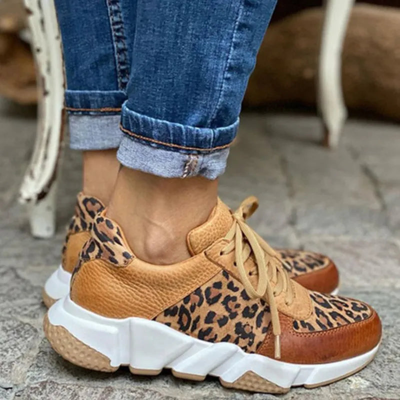 Chrissa | Comfortable Leopard Sneakers