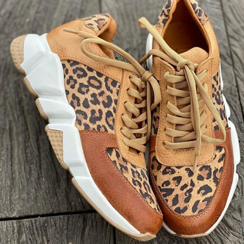Chrissa | Comfortable Leopard Sneakers
