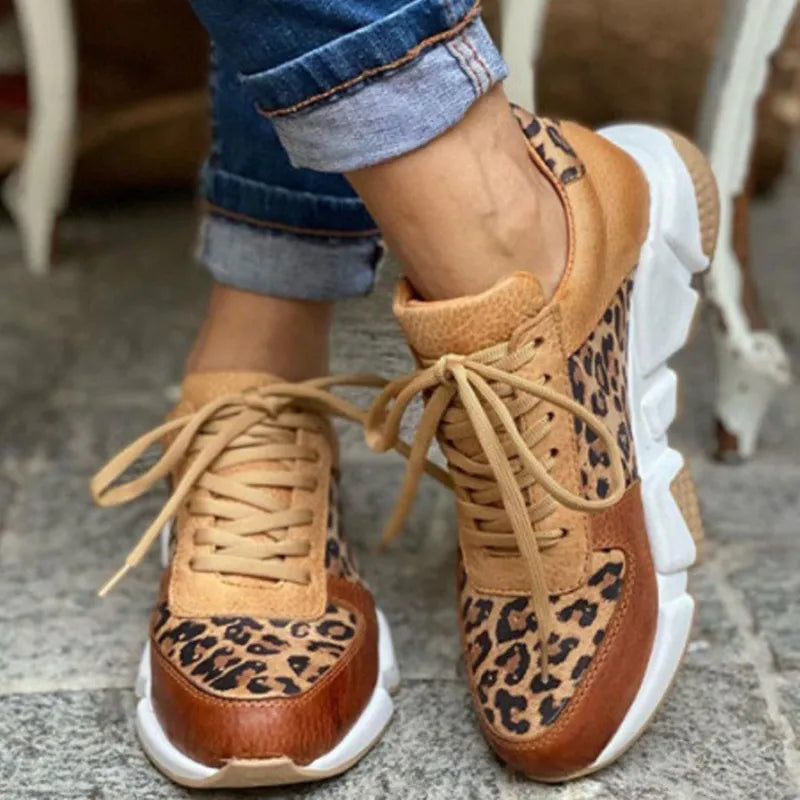 Chrissa | Comfortable Leopard Sneakers
