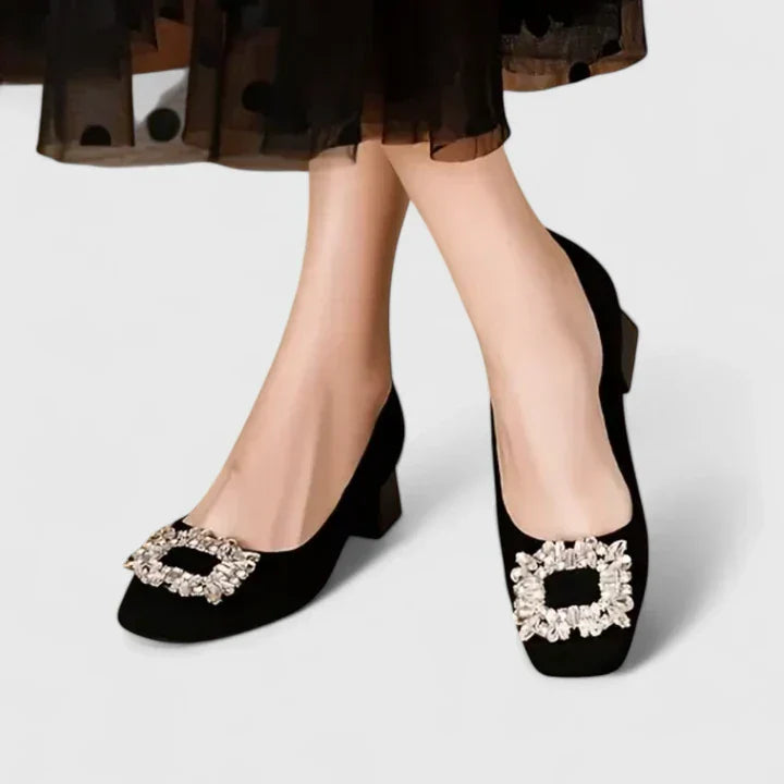 Julianyssa | Women's Cushioned Block Heel Pumps