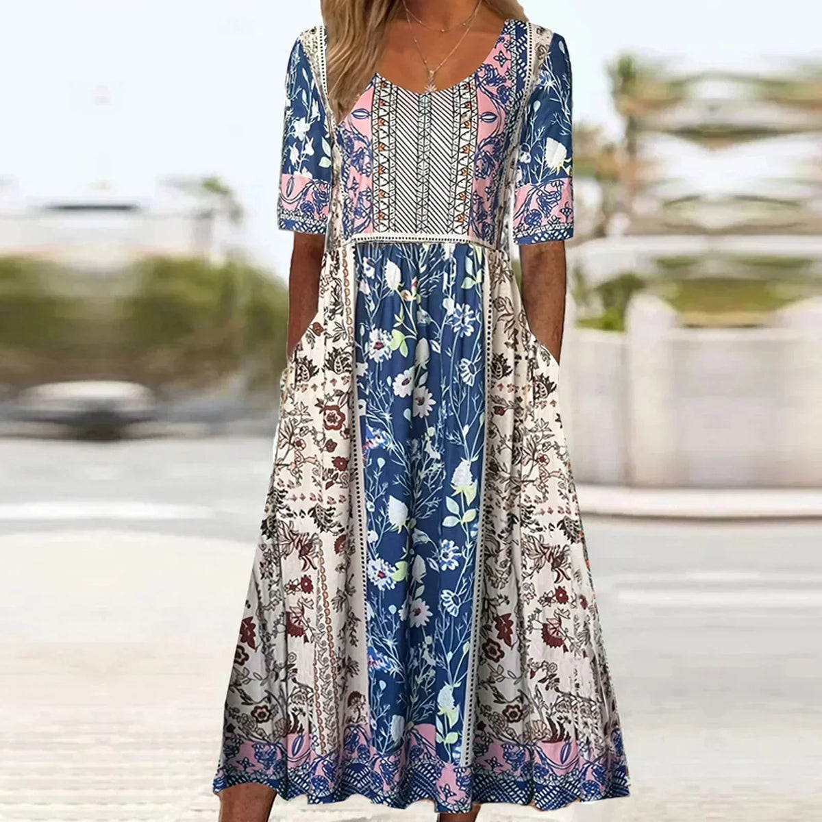 Women’s Dress | Boho Print Midi