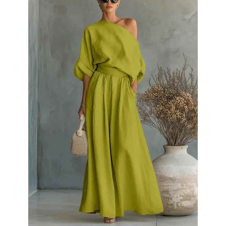 Serena | Off-Shoulder Linen Set