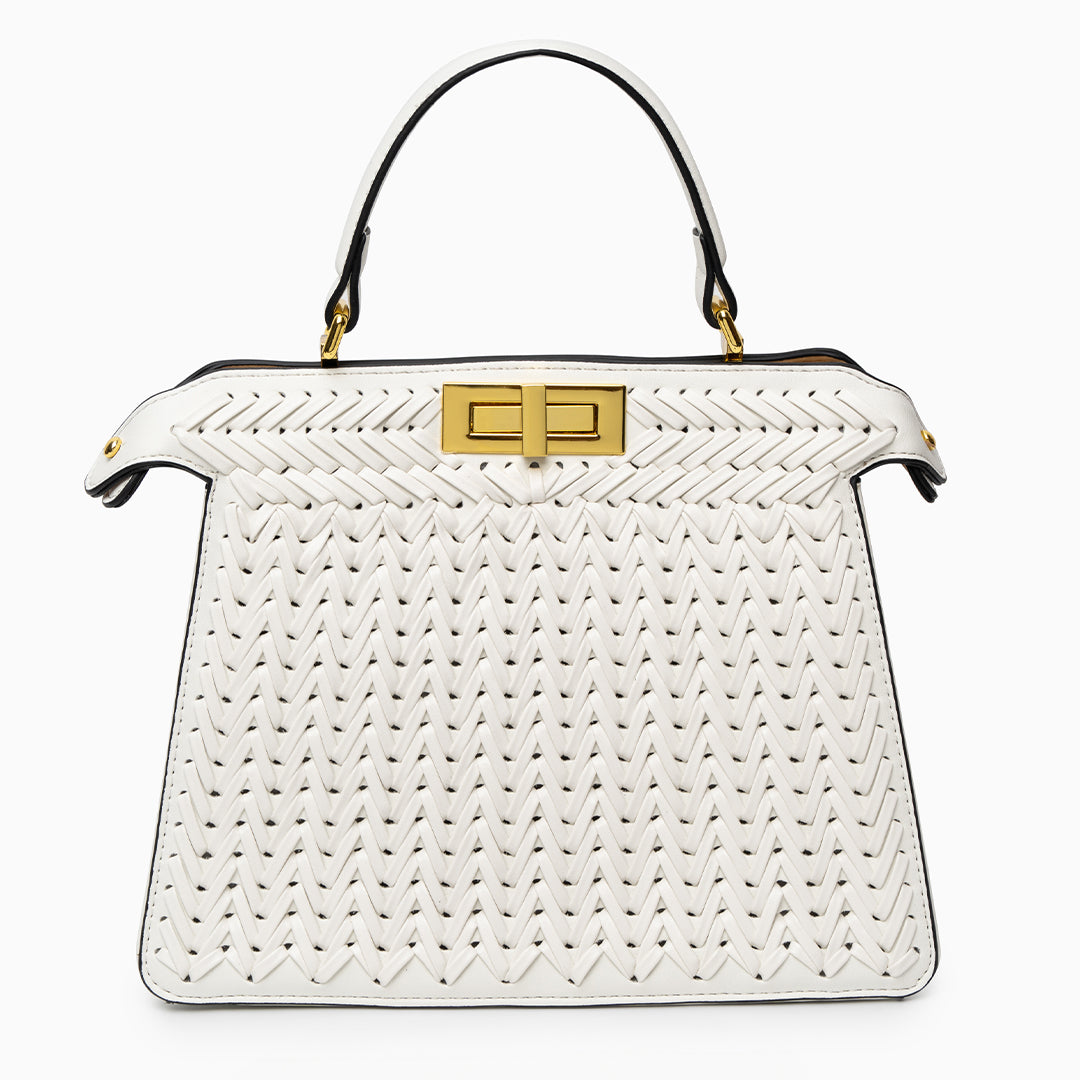 Zoe |  Compact Woven Crossbody Bag
