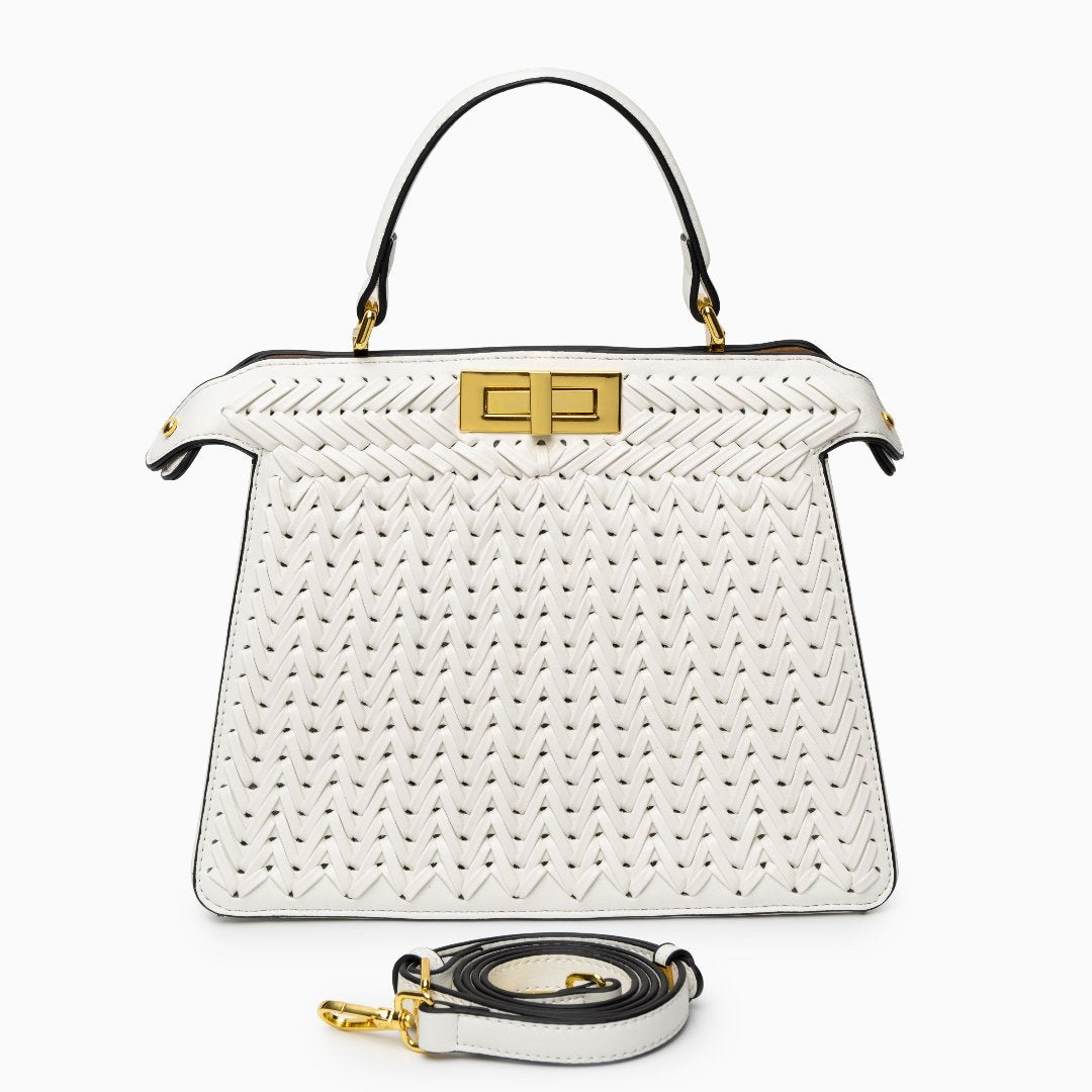 Zoe |  Compact Woven Crossbody Bag