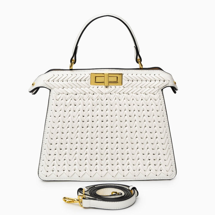 Zoe |  Compact Woven Crossbody Bag