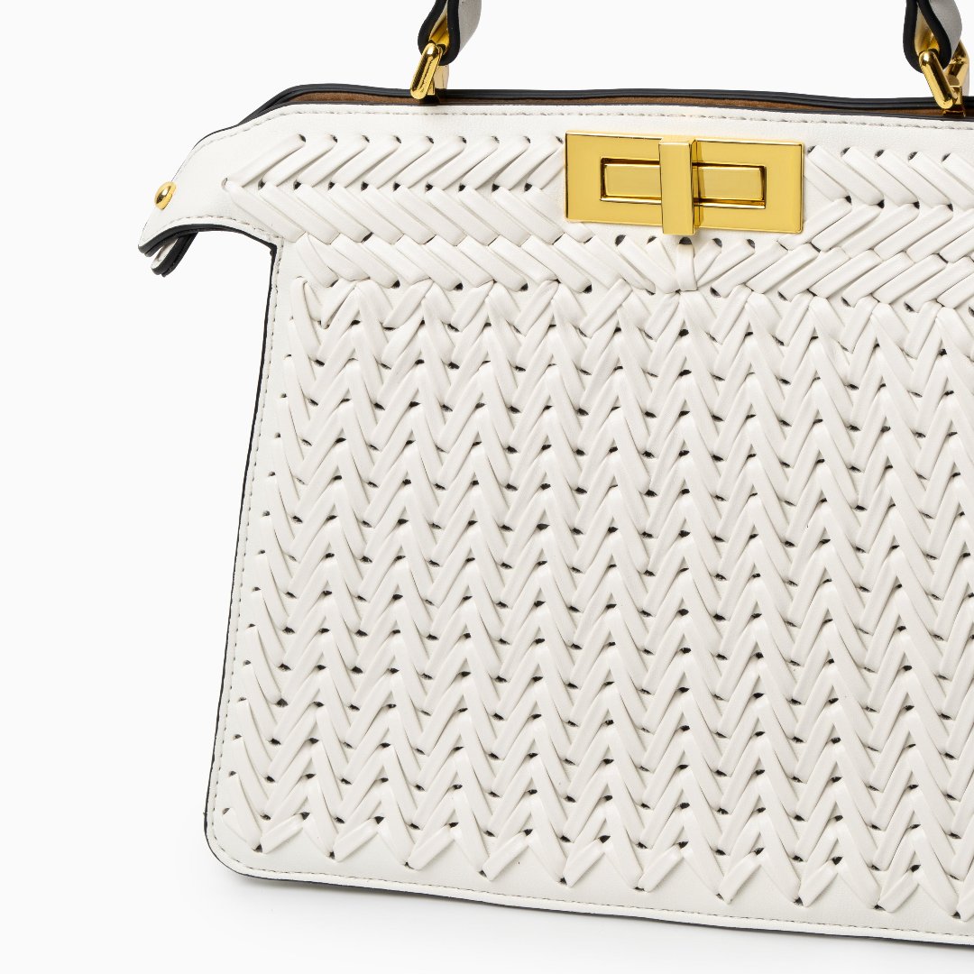 Zoe |  Compact Woven Crossbody Bag