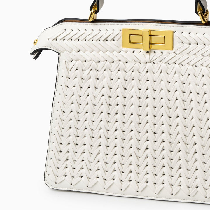 Zoe |  Compact Woven Crossbody Bag