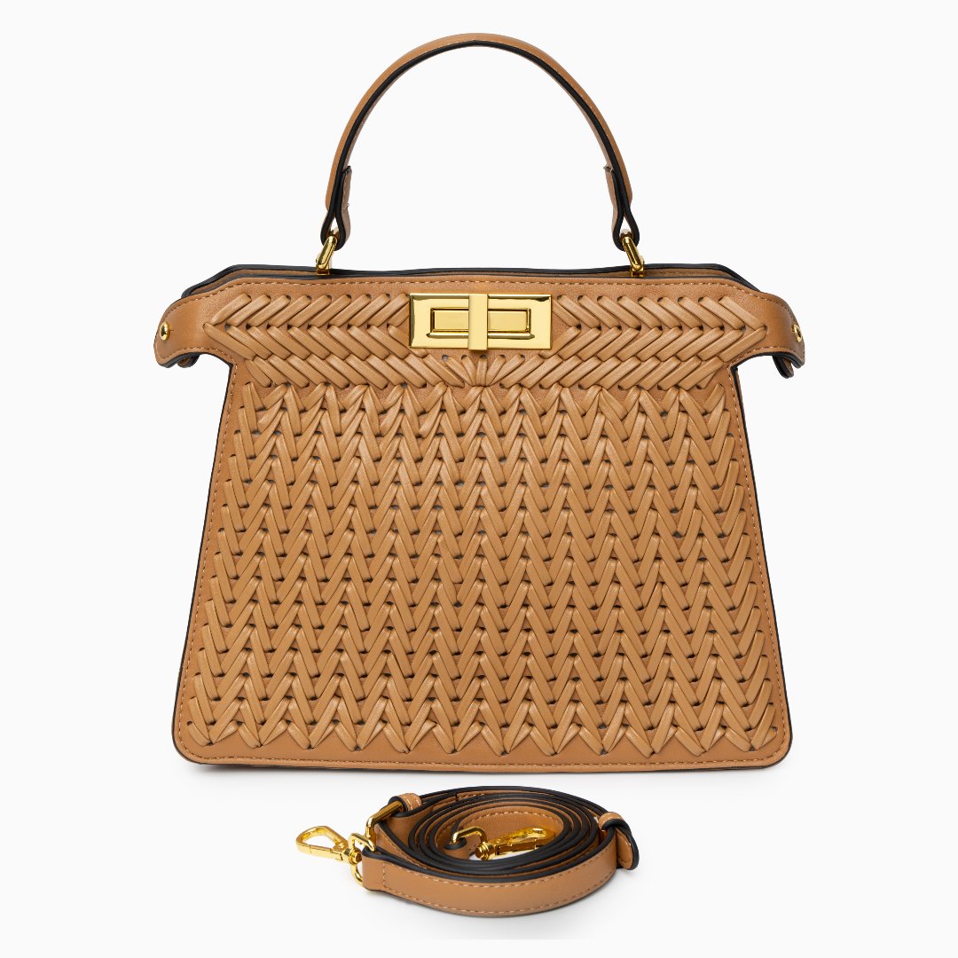 Zoe |  Compact Woven Crossbody Bag