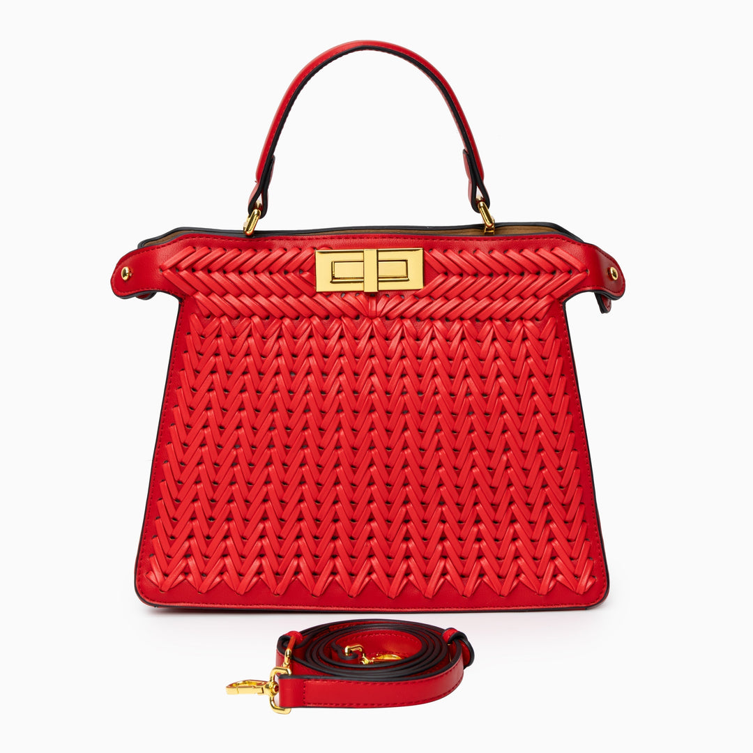 Zoe |  Compact Woven Crossbody Bag