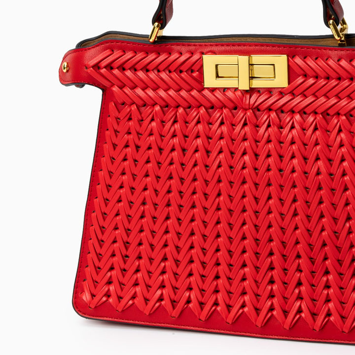 Zoe |  Compact Woven Crossbody Bag