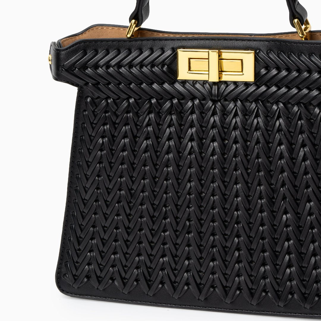 Zoe |  Compact Woven Crossbody Bag