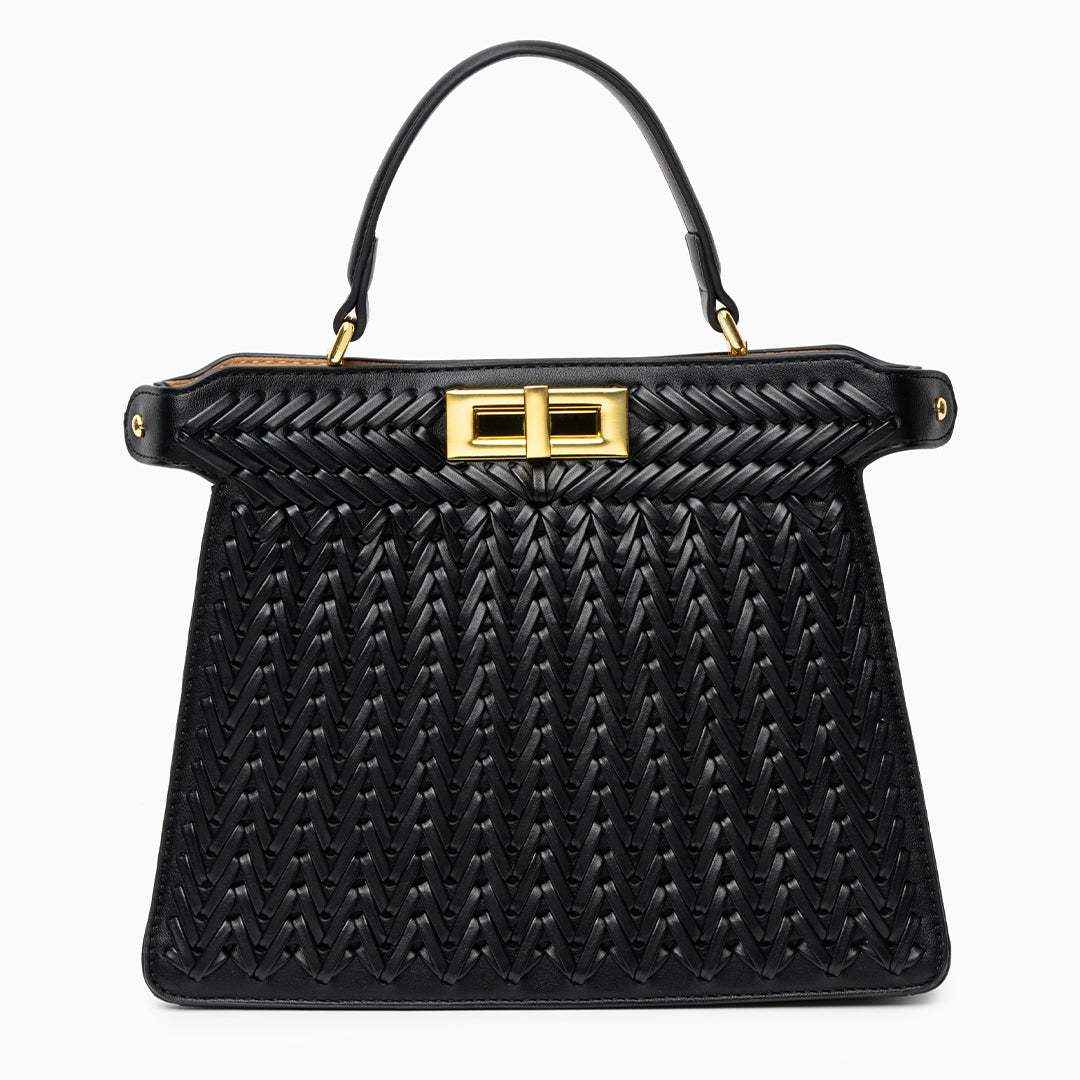 Zoe |  Compact Woven Crossbody Bag