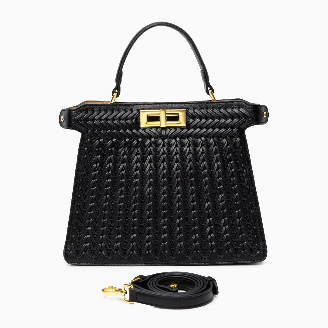 Zoe |  Compact Woven Crossbody Bag