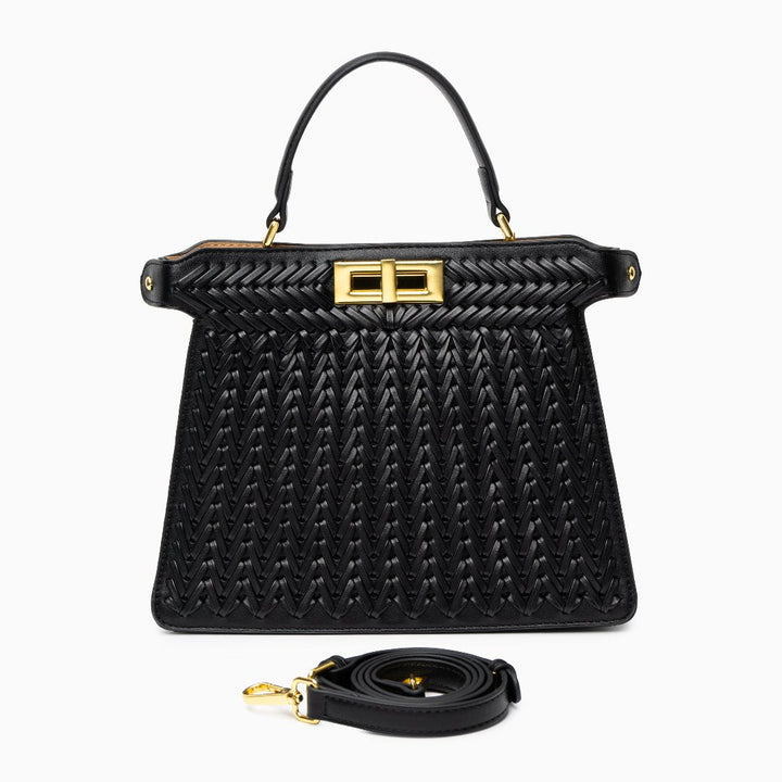 Zoe |  Compact Woven Crossbody Bag