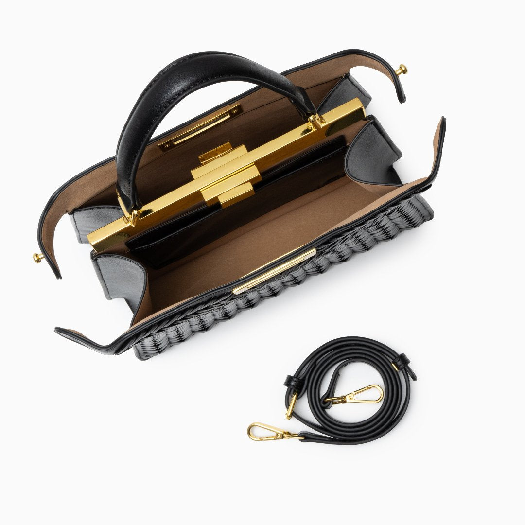 Zoe |  Compact Woven Crossbody Bag