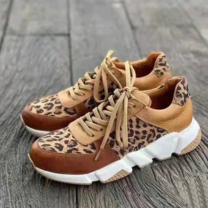 Chrissa | Comfortable Leopard Sneakers