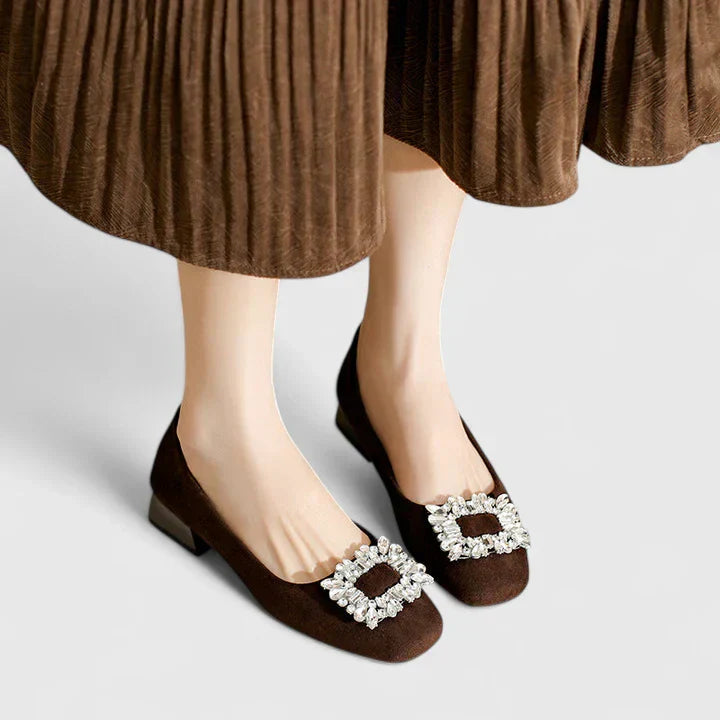 Julianyssa | Women's Cushioned Block Heel Pumps