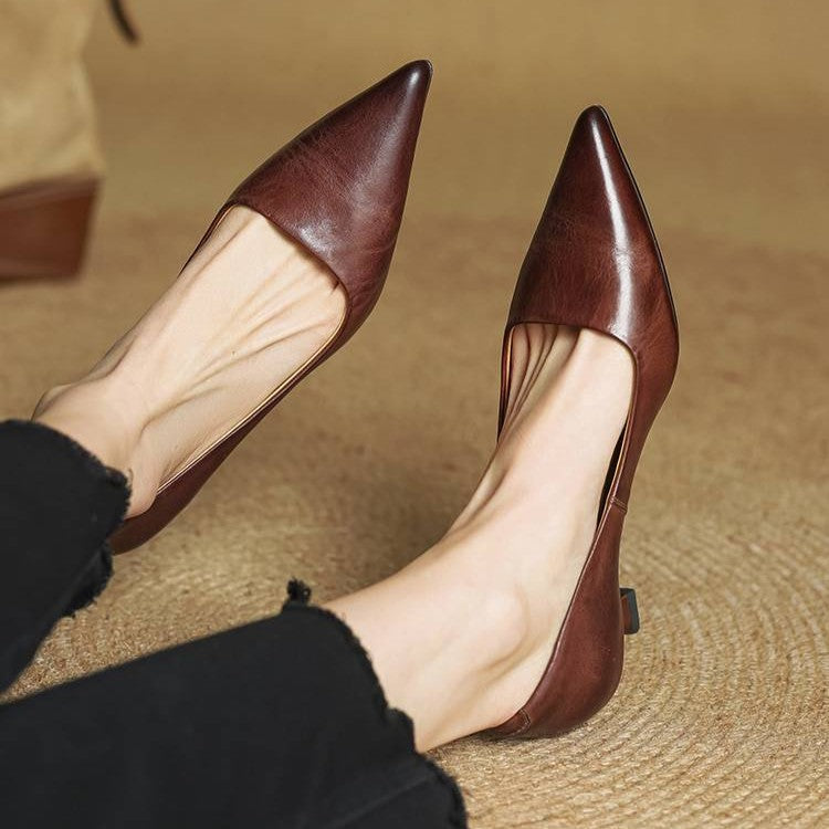 Serane Leather Heels
