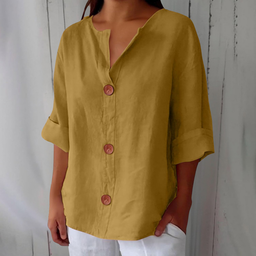 Mary | Casual Breathable Linen Blouse