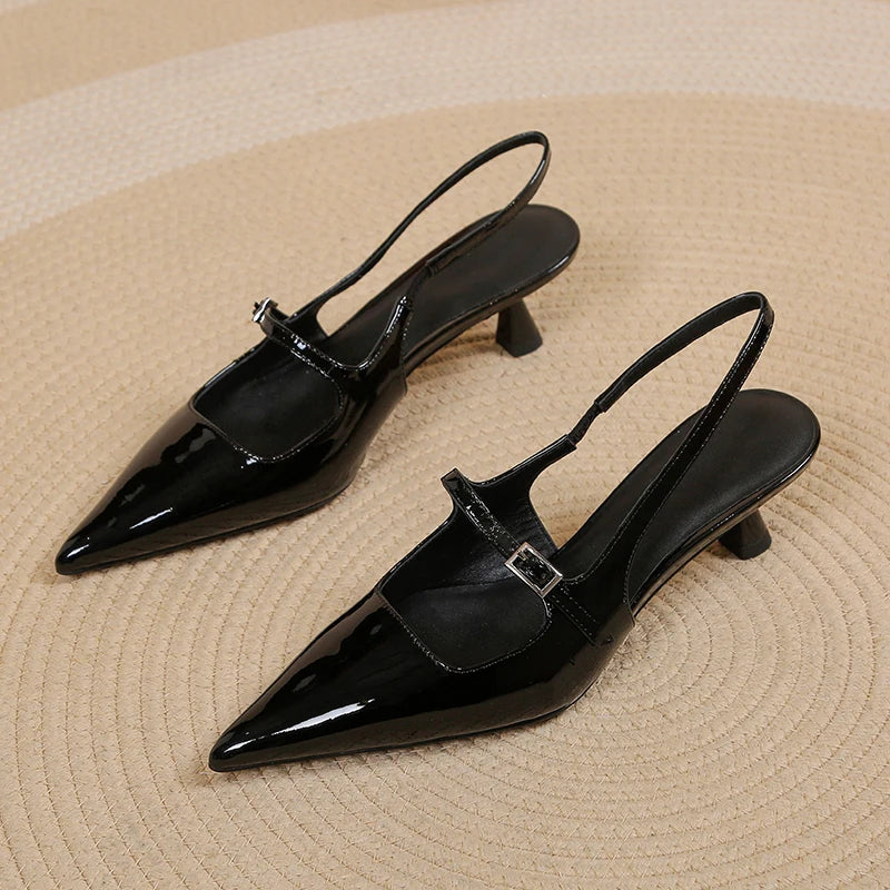 Stella | Slingback Kitten Heels