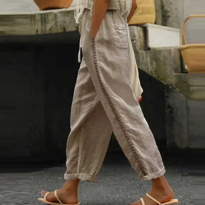 Women's Pants | High Waist Striped