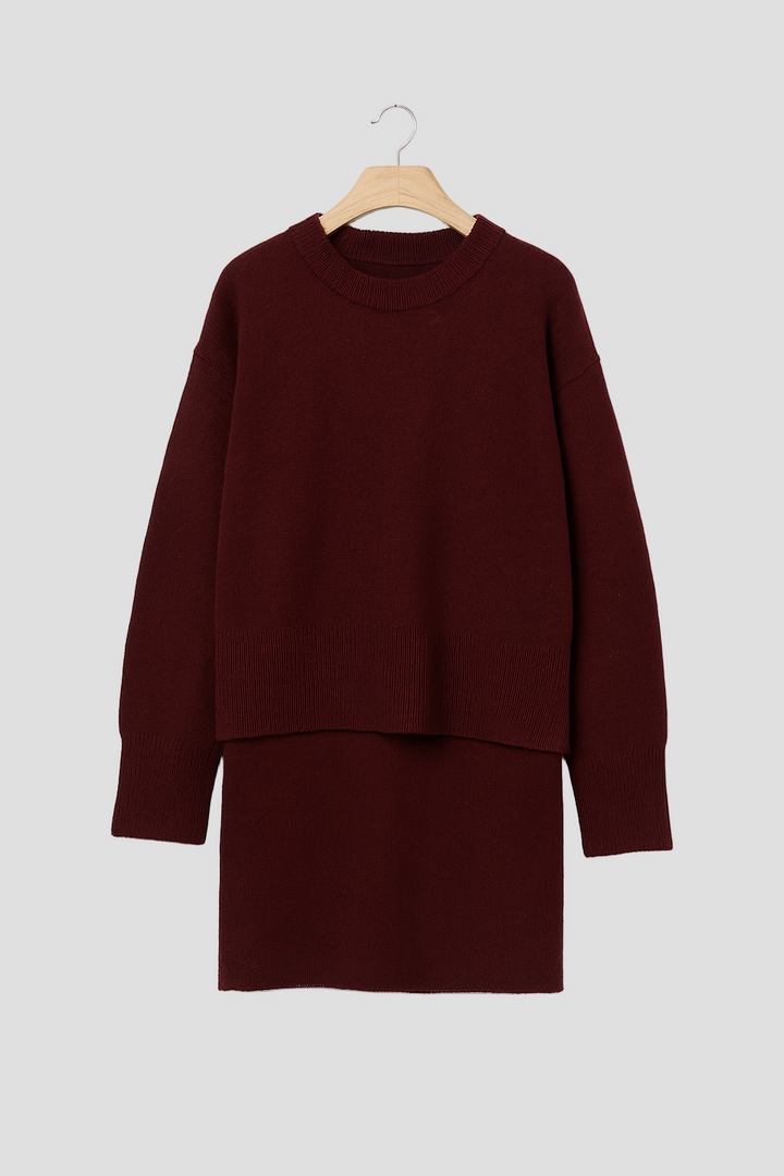 Cozy Sweater and Mini Skirt Set