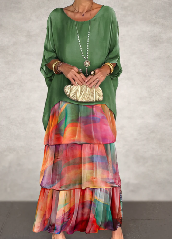 Lara | Elegant Flowing Maxi Dress