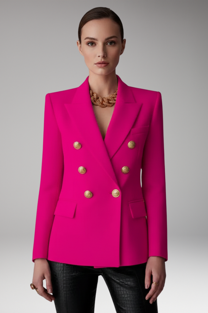 Hope | Women's Lapel Blazer Overlapping Front Long Sleeves