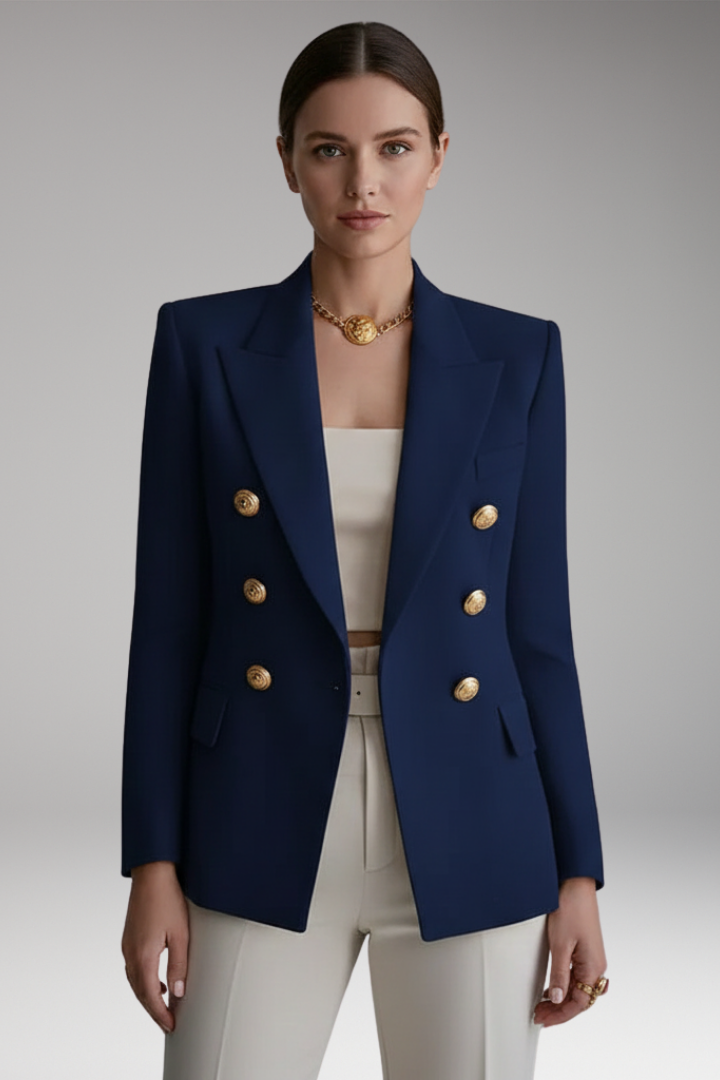 Hope | Women's Lapel Blazer Overlapping Front Long Sleeves