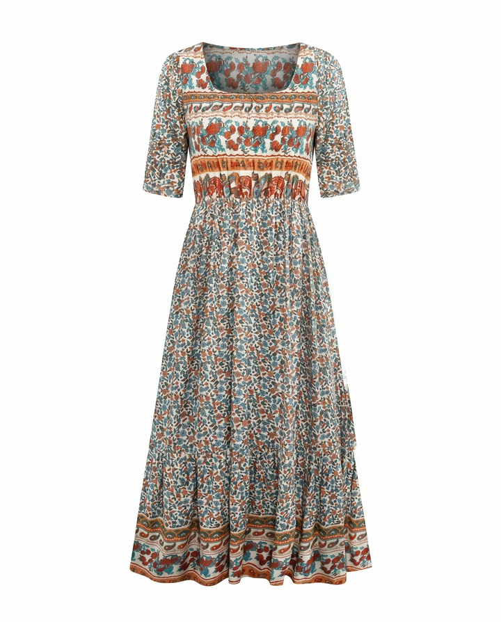 Women’s Dress | Boho Print Midi